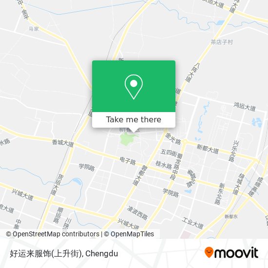 好运来服饰(上升街) map