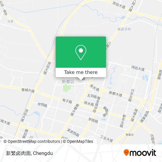 新繁卤肉面 map