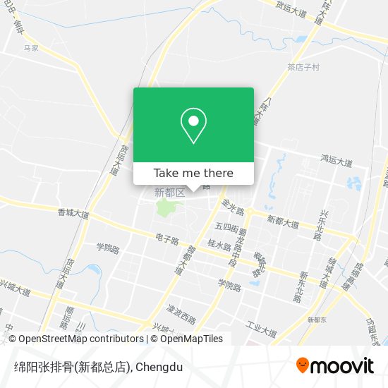 绵阳张排骨(新都总店) map