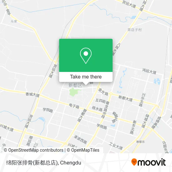 绵阳张排骨(新都总店) map
