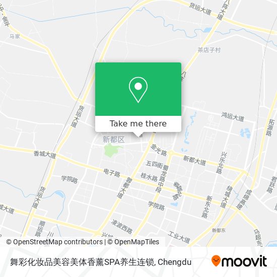 舞彩化妆品美容美体香薰SPA养生连锁 map