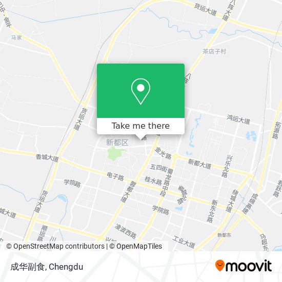 成华副食 map