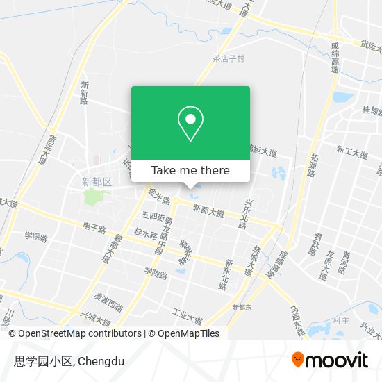 思学园小区 map
