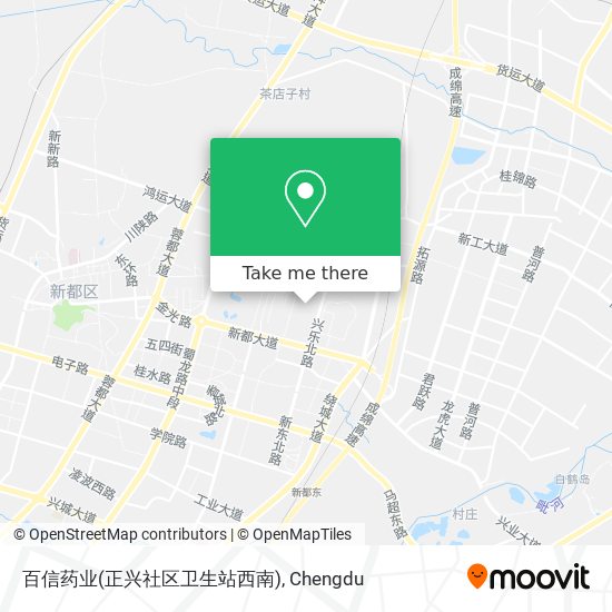 百信药业(正兴社区卫生站西南) map