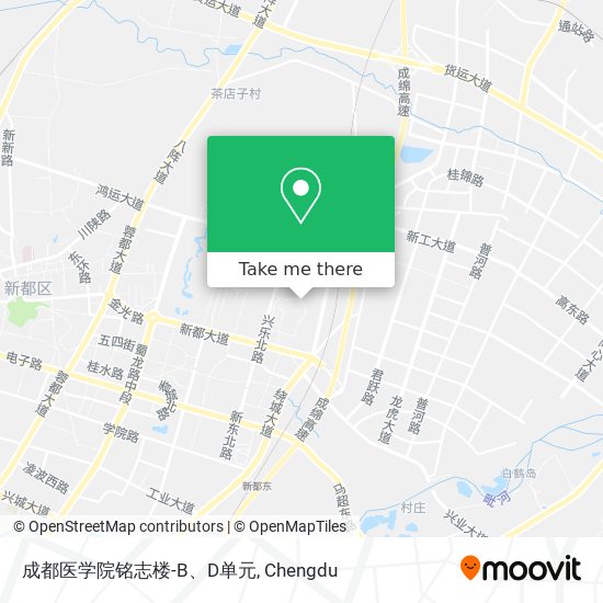 成都医学院铭志楼-B、D单元 map