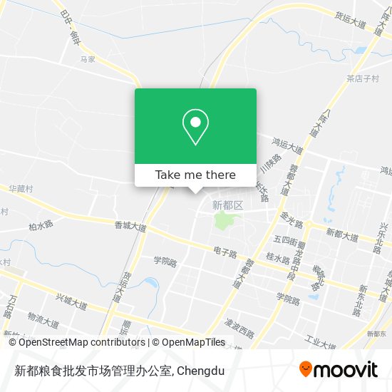 新都粮食批发市场管理办公室 map