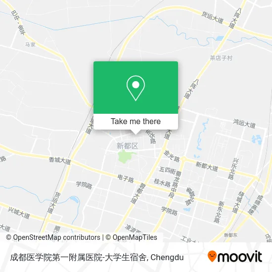 成都医学院第一附属医院-大学生宿舍 map