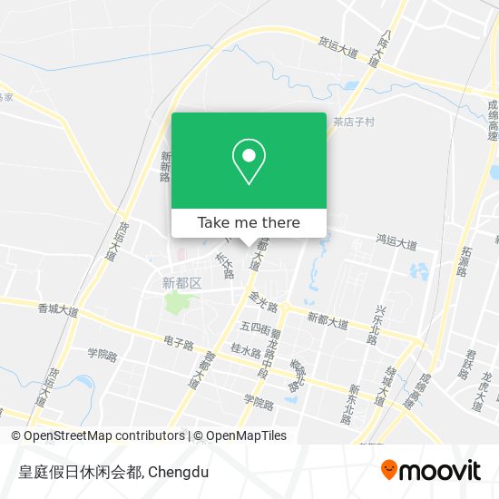 皇庭假日休闲会都 map