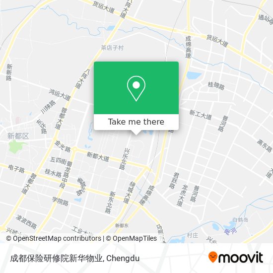 成都保险研修院新华物业 map