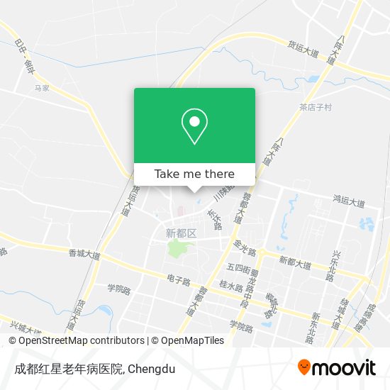 成都红星老年病医院 map