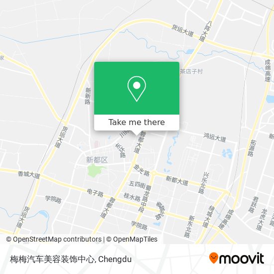 梅梅汽车美容装饰中心 map