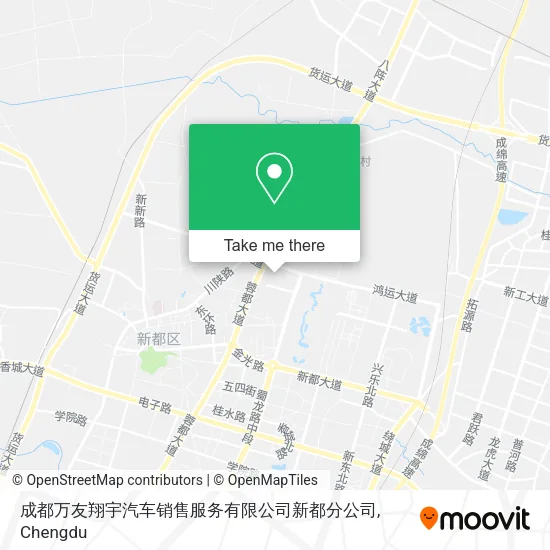 成都万友翔宇汽车销售服务有限公司新都分公司 map
