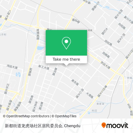 新都街道龙虎场社区居民委员会 map