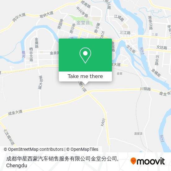 成都华星西蒙汽车销售服务有限公司金堂分公司 map