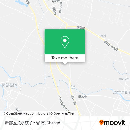 新都区龙桥镇子华超市 map