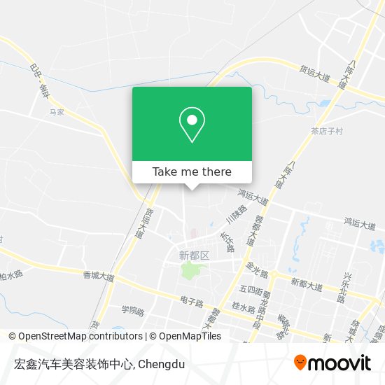 宏鑫汽车美容装饰中心 map