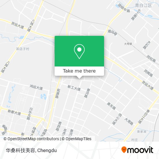 华桑科技美容 map