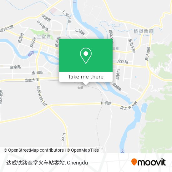 达成铁路金堂火车站客站 map