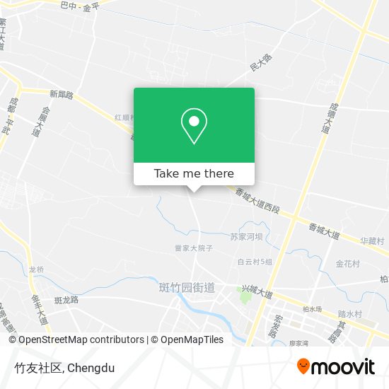 竹友社区 map