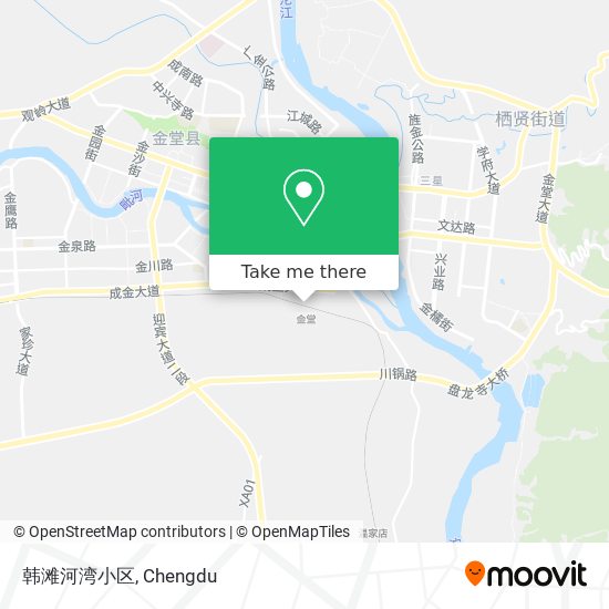 韩滩河湾小区 map