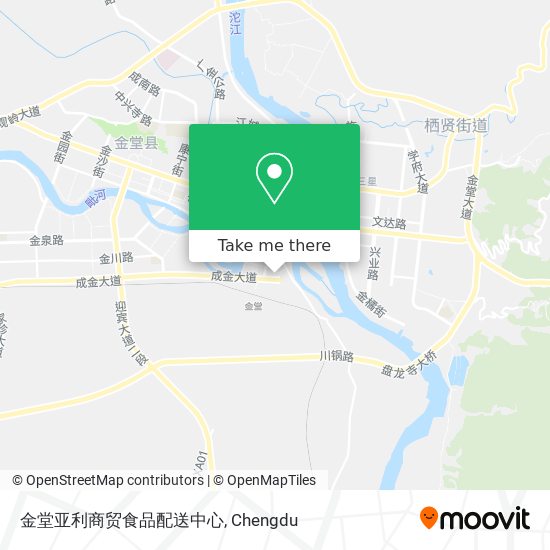 金堂亚利商贸食品配送中心 map