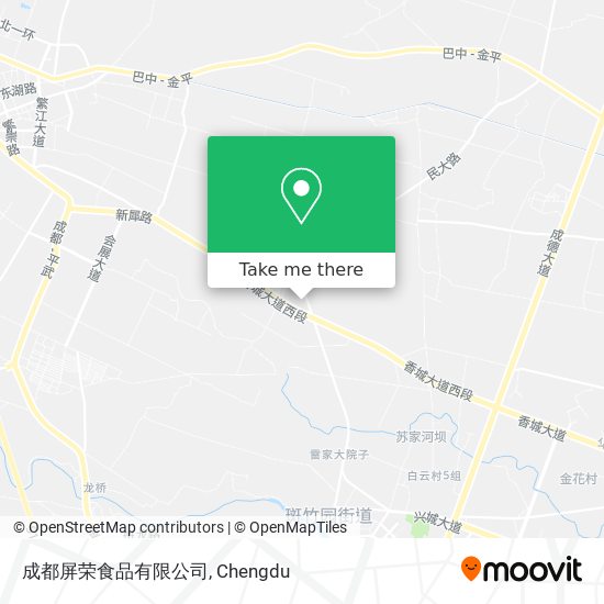 成都屏荣食品有限公司 map