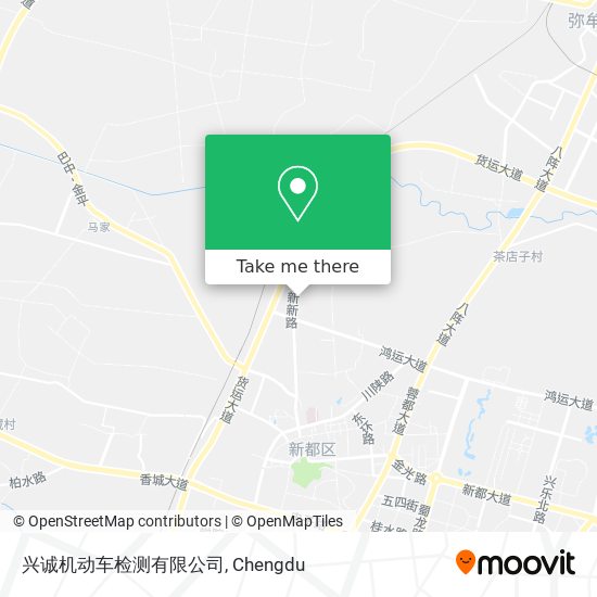 兴诚机动车检测有限公司 map