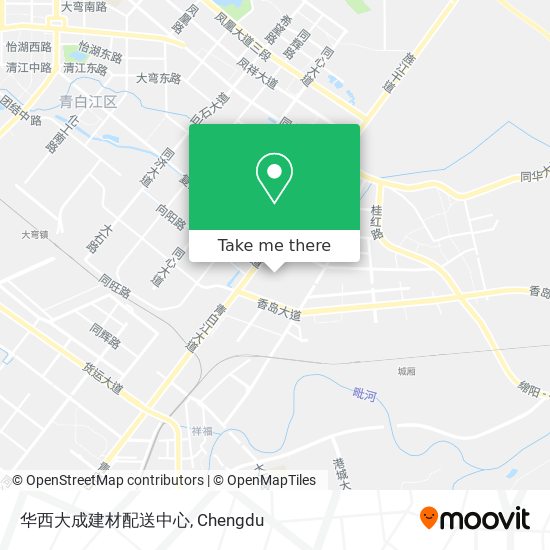 华西大成建材配送中心 map