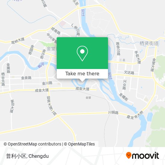 普利小区 map