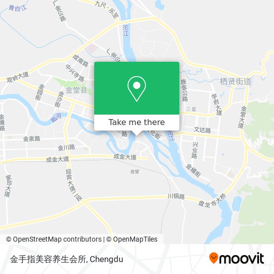 金手指美容养生会所 map
