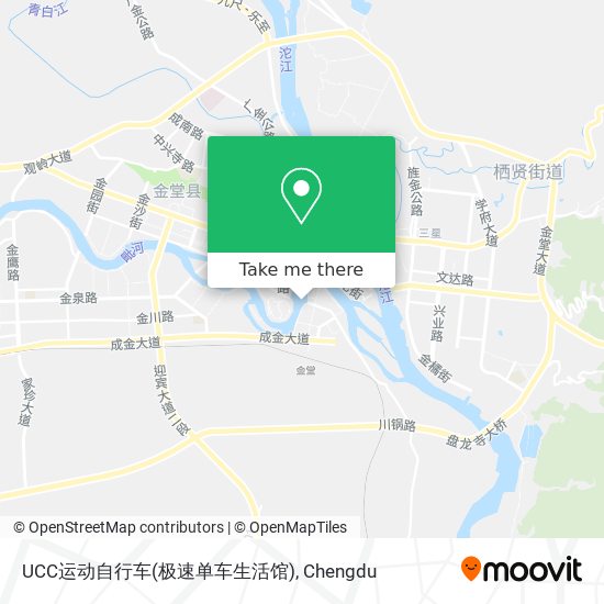 UCC运动自行车(极速单车生活馆) map