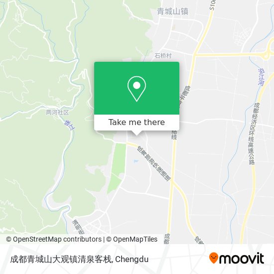 成都青城山大观镇清泉客栈 map