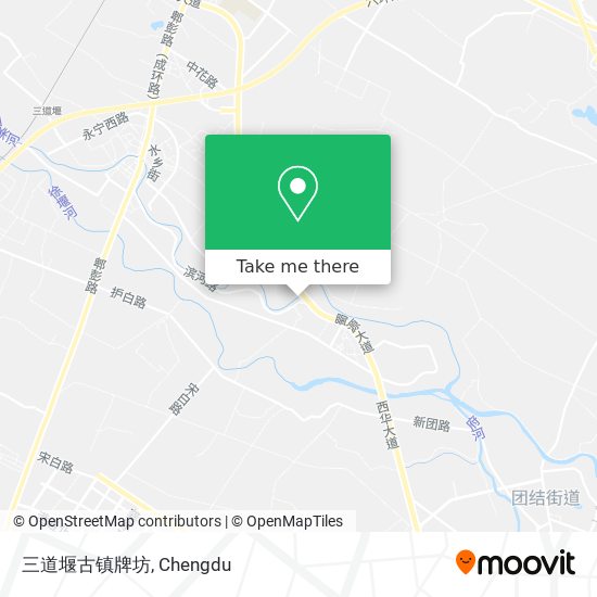 三道堰古镇牌坊 map