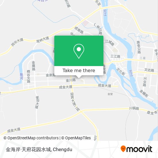 金海岸·天府花园水城 map