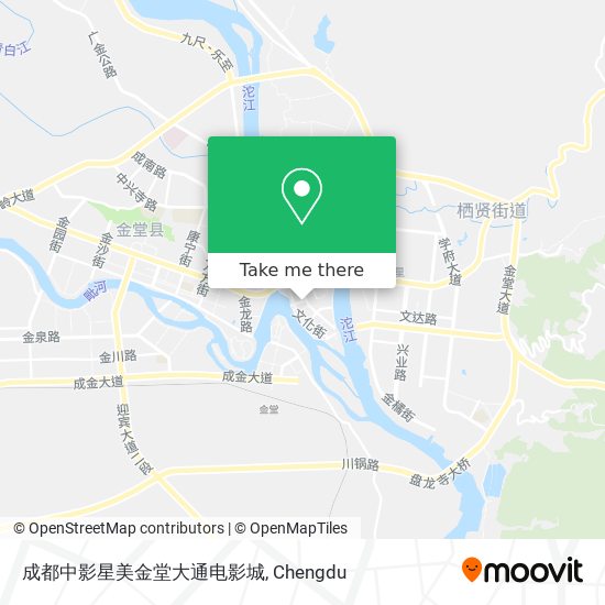 成都中影星美金堂大通电影城 map