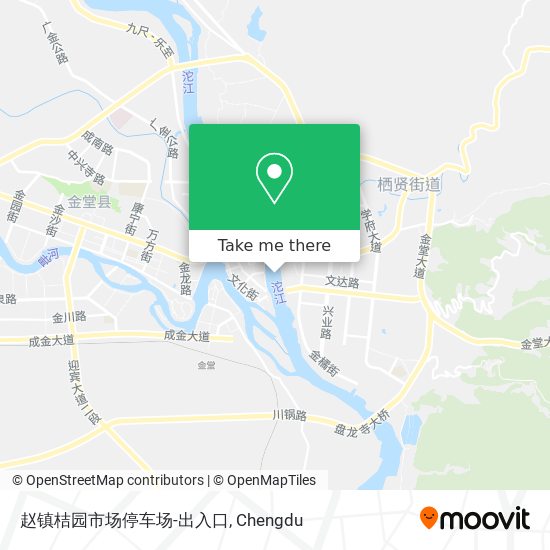 赵镇桔园市场停车场-出入口 map