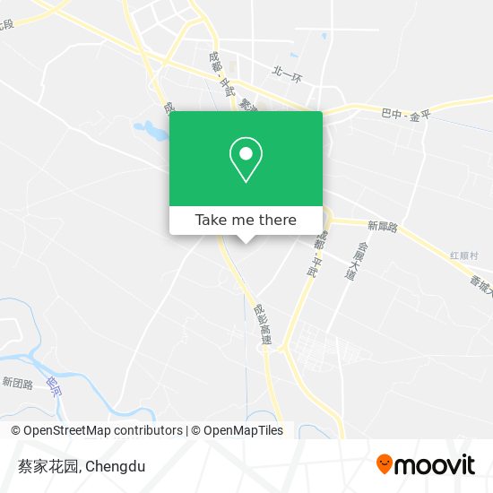 蔡家花园 map