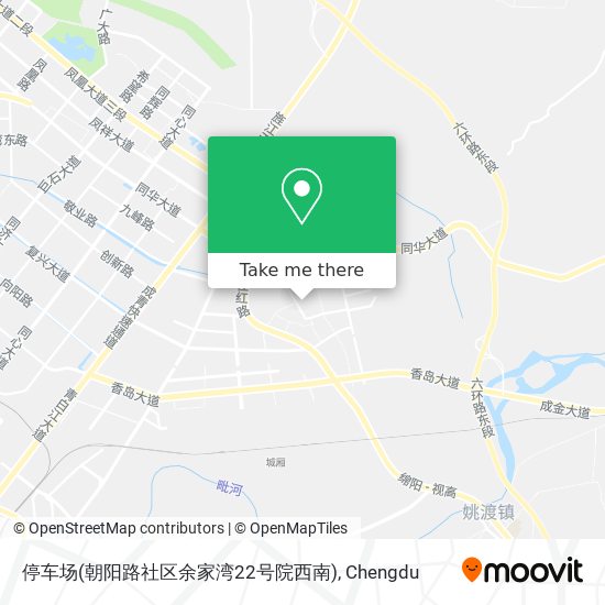 停车场(朝阳路社区余家湾22号院西南) map