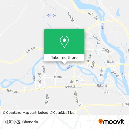 毗河小区 map