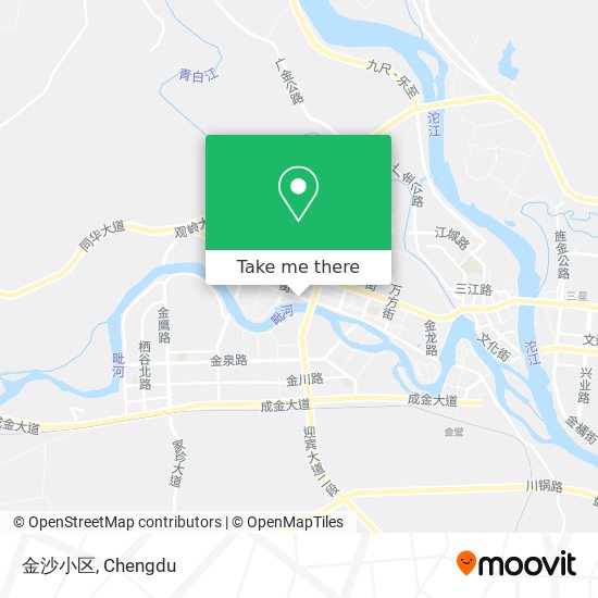 金沙小区 map