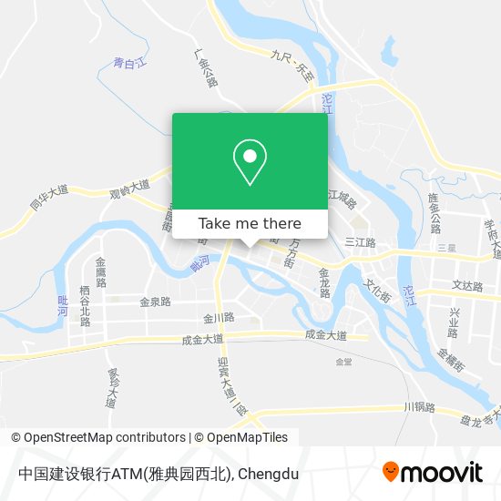 中国建设银行ATM(雅典园西北) map
