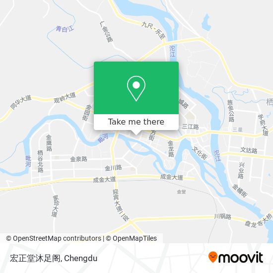 宏正堂沐足阁 map