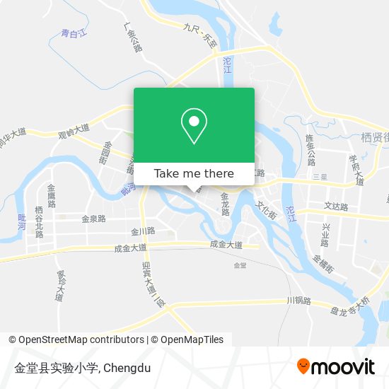 金堂县实验小学 map