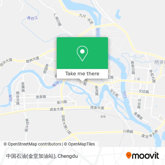 中国石油(金堂加油站) map