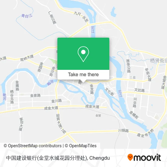 中国建设银行(金堂水城花园分理处) map