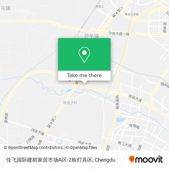 佳飞国际建材家居市场A区-2栋灯具区 map