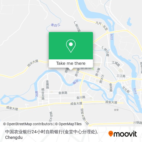 中国农业银行24小时自助银行(金堂中心分理处) map