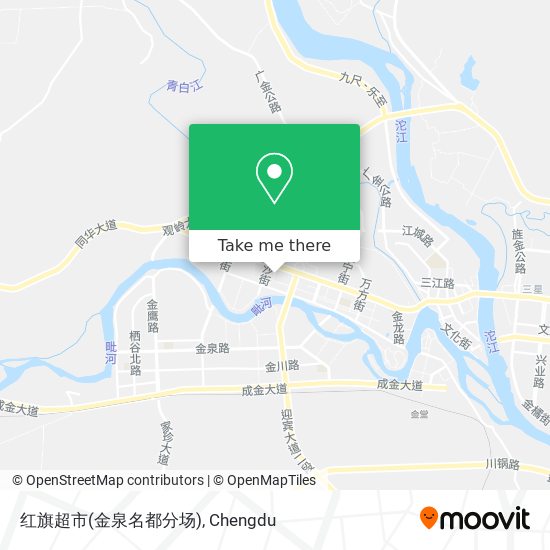 红旗超市(金泉名都分场) map