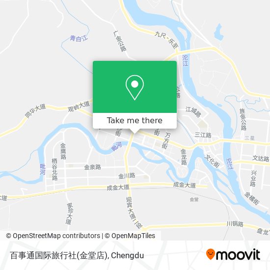 百事通国际旅行社(金堂店) map