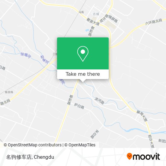 名驹修车店 map